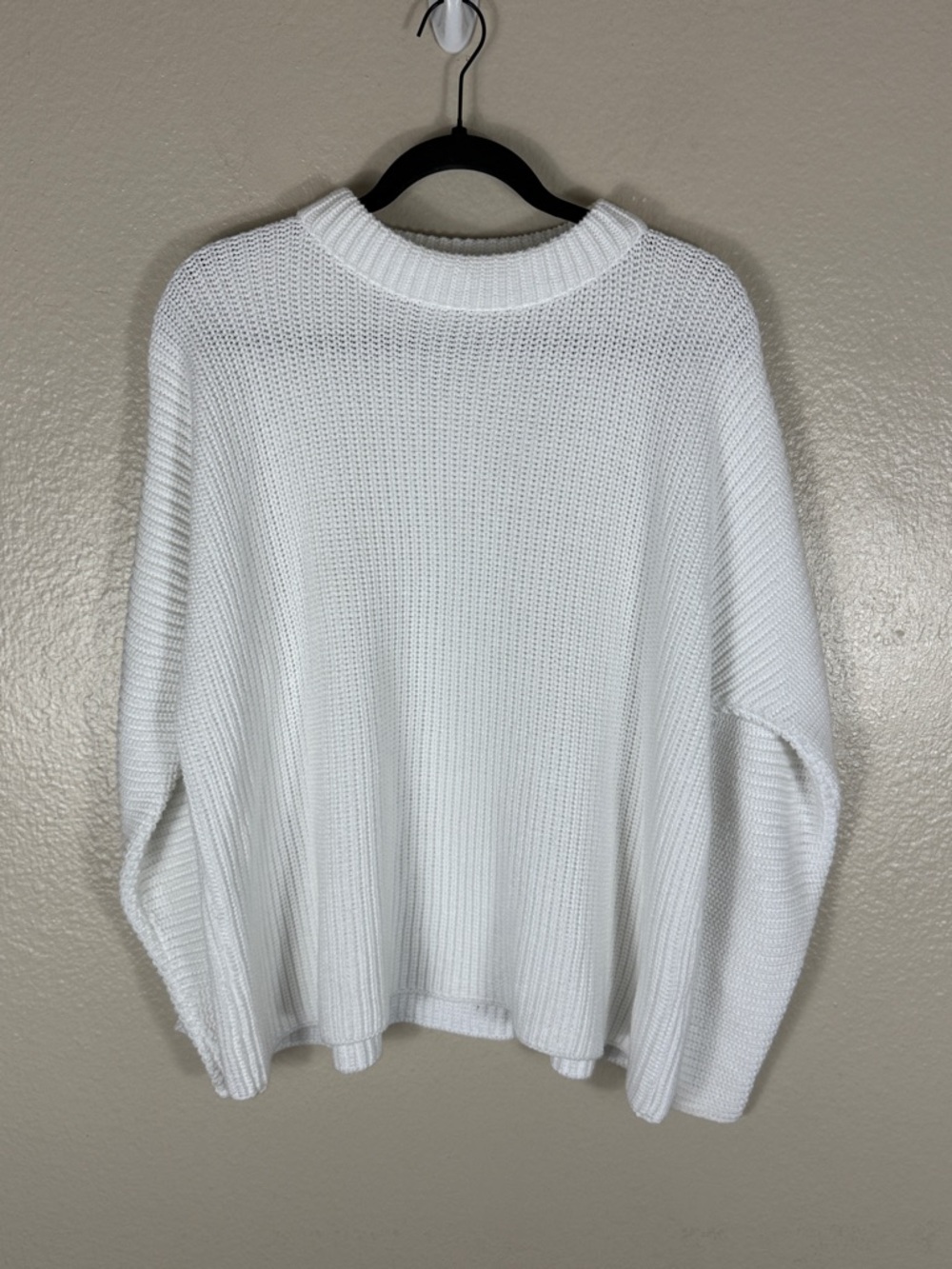 Frank & Eileen Montecito Sweater White Knit Pullover - Picture 6 of 11